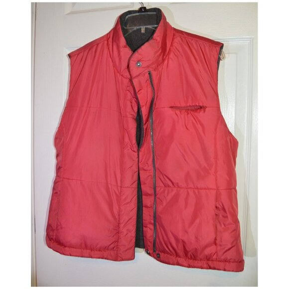 New York & Co Vest Jacket Top Reversible Gray/Red Women's Size M Sleeveless - Picture 1 of 5